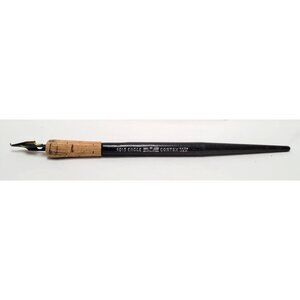 Vintage 1015 Eagle Cortex Cork Grip Calligraphy Dip Pen Nib Holder with A-3 Nib